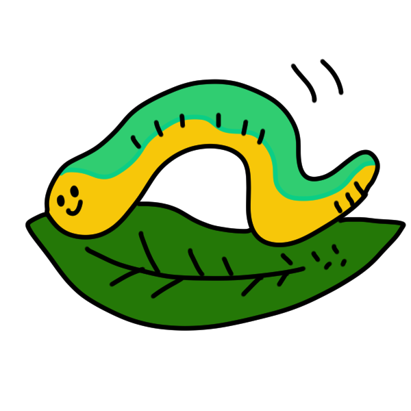 0以上 青虫 イラスト かわいい 興味深い画像の多様性