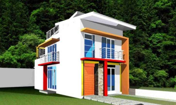  Tampak  Depan  Rumah  Minimalis  2 Lantai Lebar  5  Meter  Aristek Sederhana 