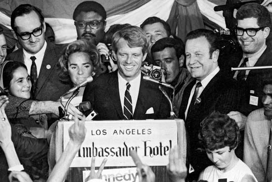 Robert Kennedy Victory Speech Ambassador Hotel, June 6, 1968