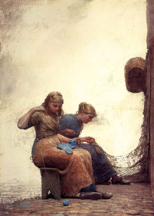 Mending the Nets. 1881 (498x700, 331Kb)