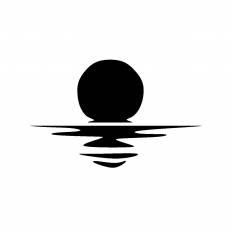 アニメ画像について ベスト夕日 イラスト 白黒