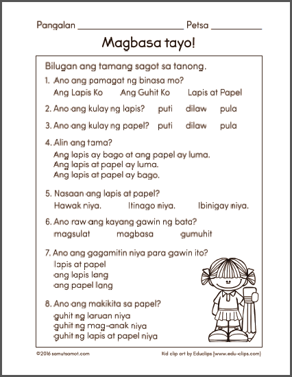 kindergarten worksheets reading tagalog lori sheffields reading
