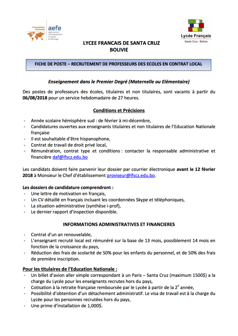 Lettre De Motivation Prof Maternelle