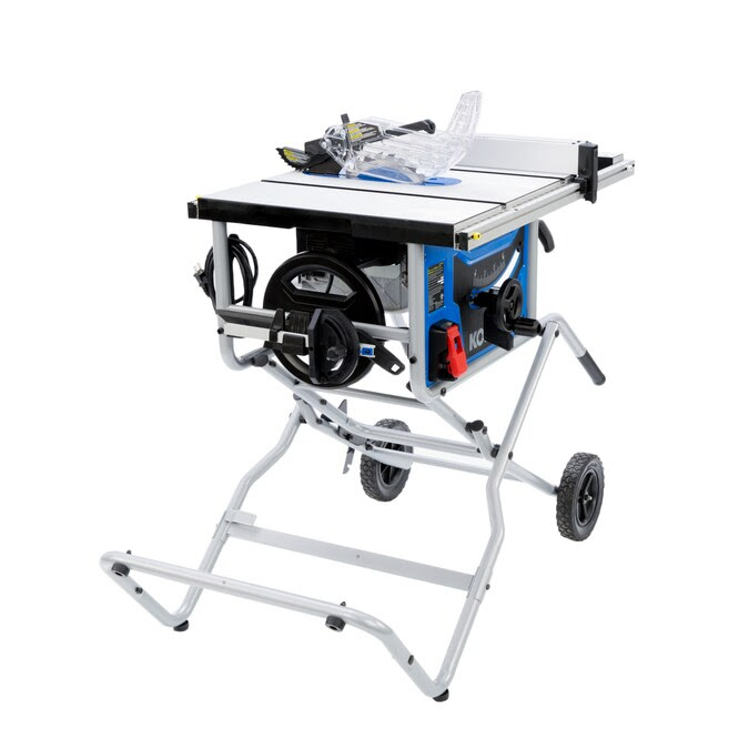 Innovative compact rail design reduces work space required for operation of saw. Kobalt 10 In Carbide Tipped Blade 15 Amp Portable Table Saw In The Table Saws Department At Lowes Com