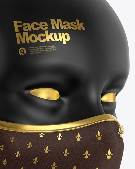 Download Face Mask Mockup Front Half Side View High Angle - Face ...