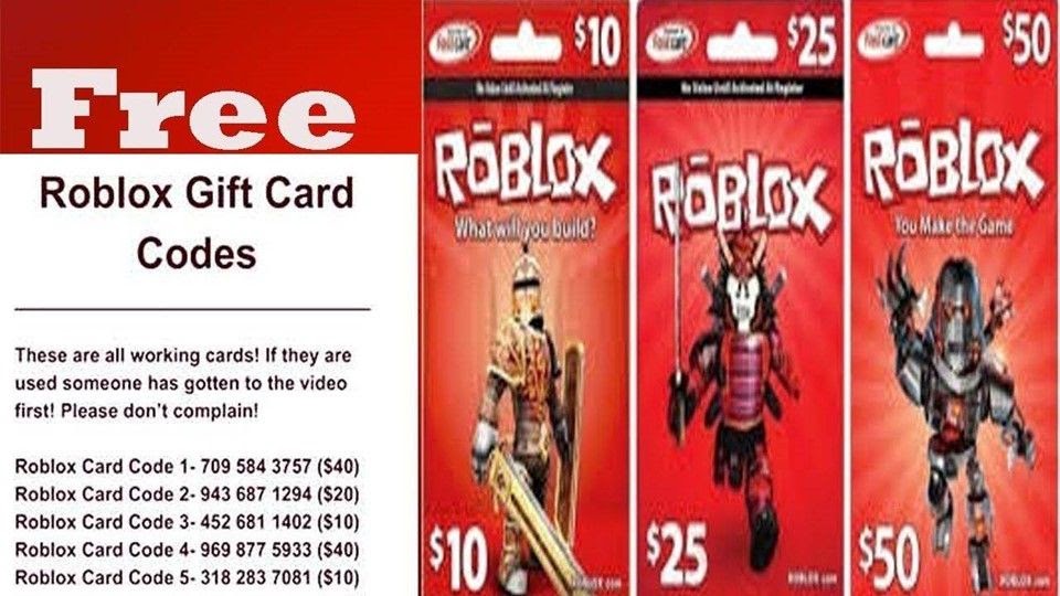 gift card free robux codes 2020