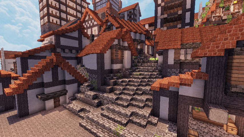 ラブリーマイクラ 斜め建築 屋根 マインクラフト画像