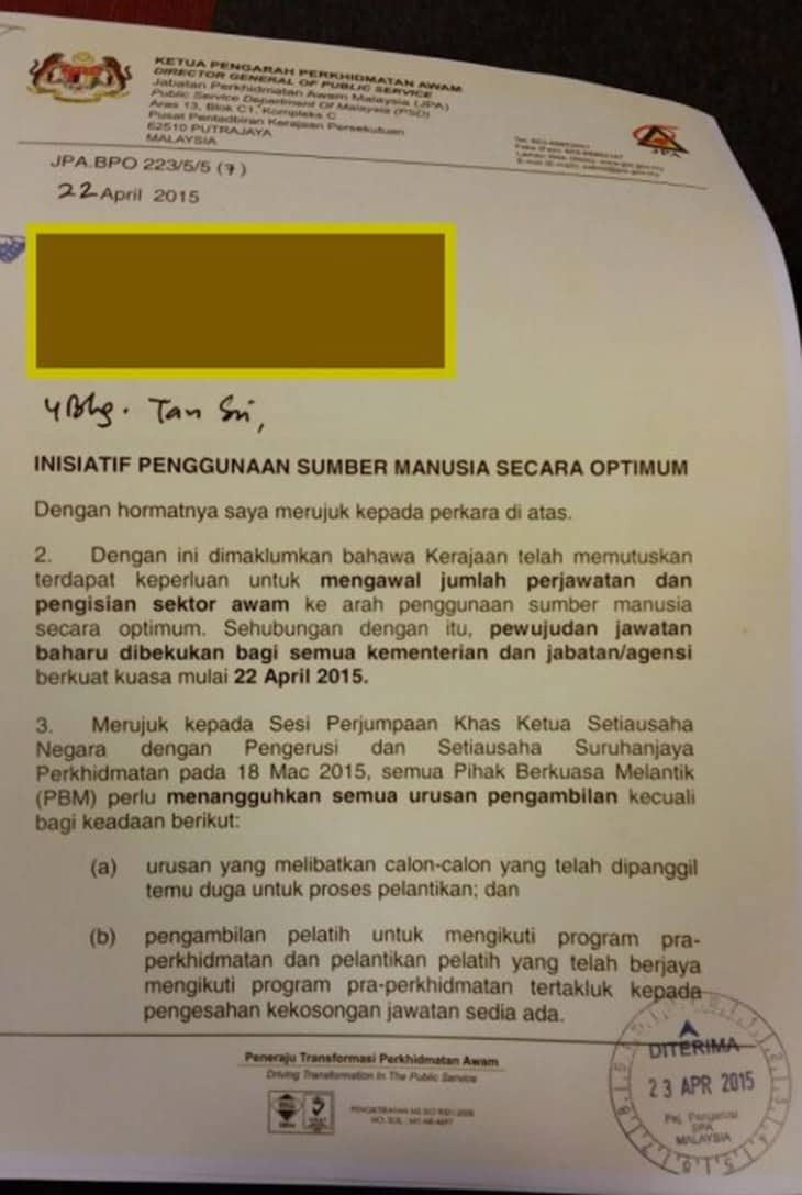 Surat Rasmi Kepada Kementerian Kesihatan - Rasmi Re