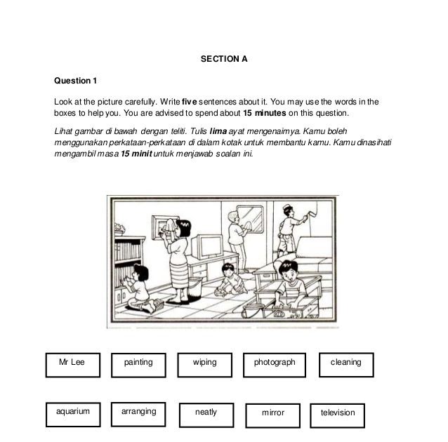 Contoh Soalan English Akhir Tahun Darjah 1 - Kecemasan 3