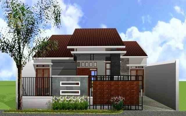 model desain  tampak depan rumah  minimalis 1 dan 2 lantai