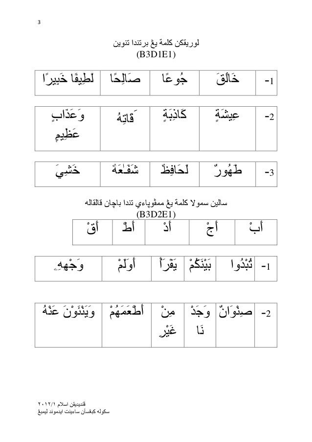 Contoh Soalan Jawi Tahun 5 Kssr - Soalan az