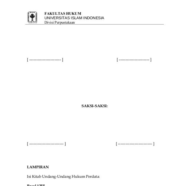 Contoh Hukum Perdata Indonesia - Contoh 317