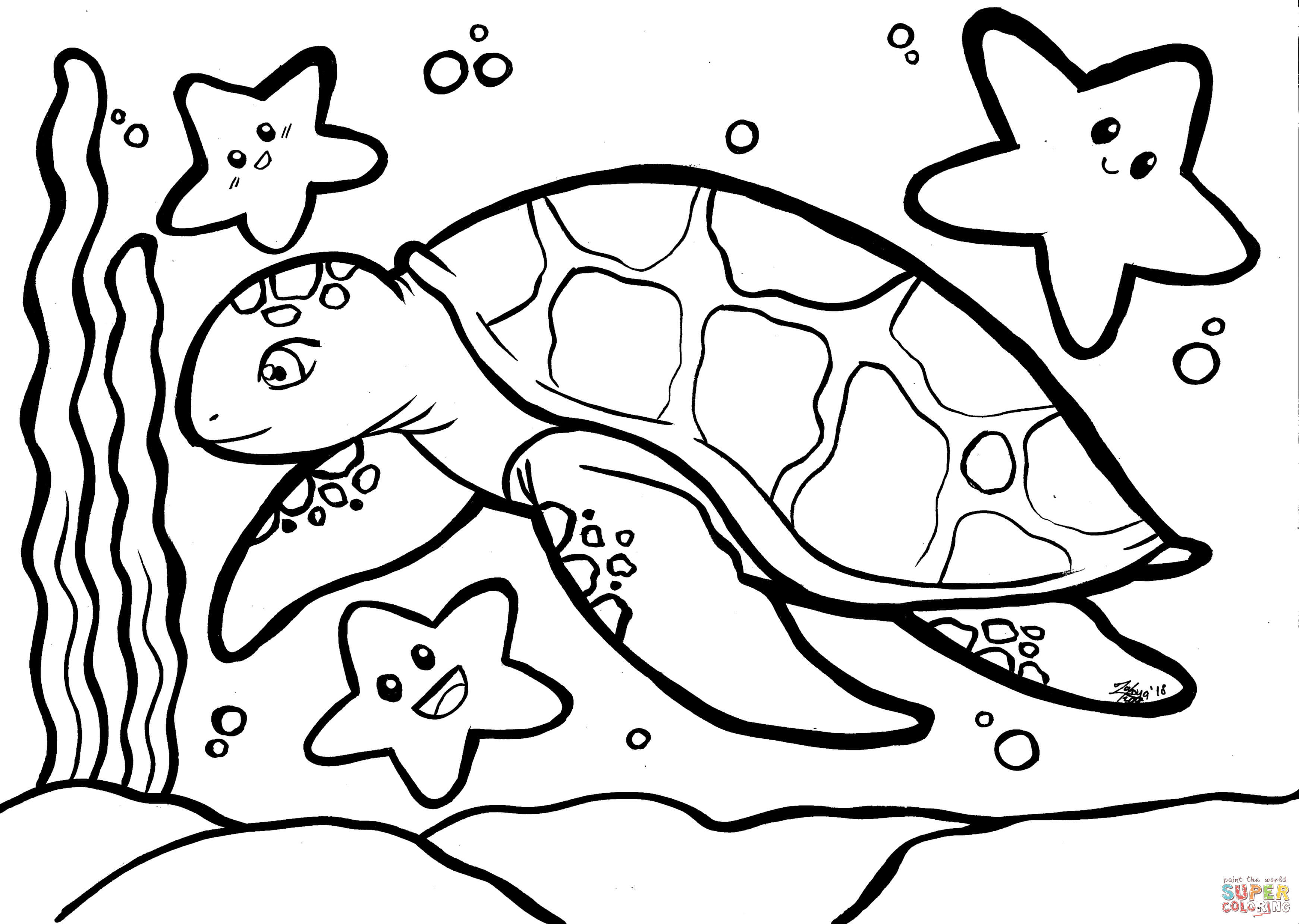 Well, then get hold of these coloring sheets that are full of these sea creatures, sea turtles. Sea Turtle Coloring Page Free Printable Coloring Pages