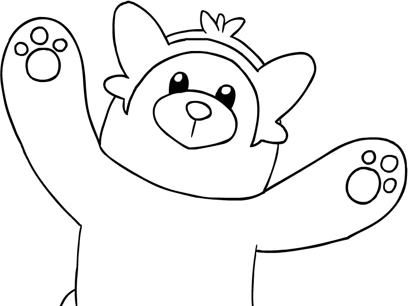 Bewear Pokemon Coloring Page - Free Coloring Page