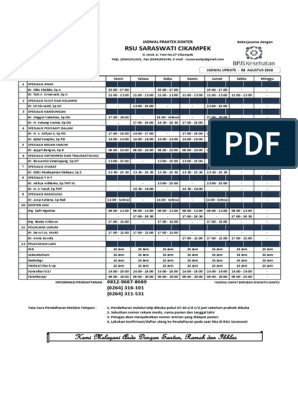 Jadwal Dokter Rumah  Sakit  Tht  Proklamasi  Sekitar Rumah 