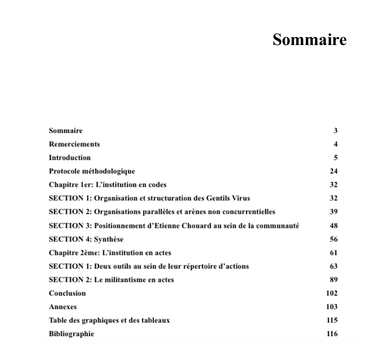 Exemple De Sommaire Dun Mémoire - Le Meilleur Exemple