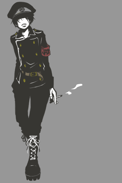 無料イラスト画像 驚くばかり軍服 イラスト 女の子 かっこいい