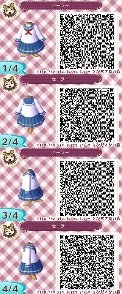 とび 森 Qr コード 服 かわいい