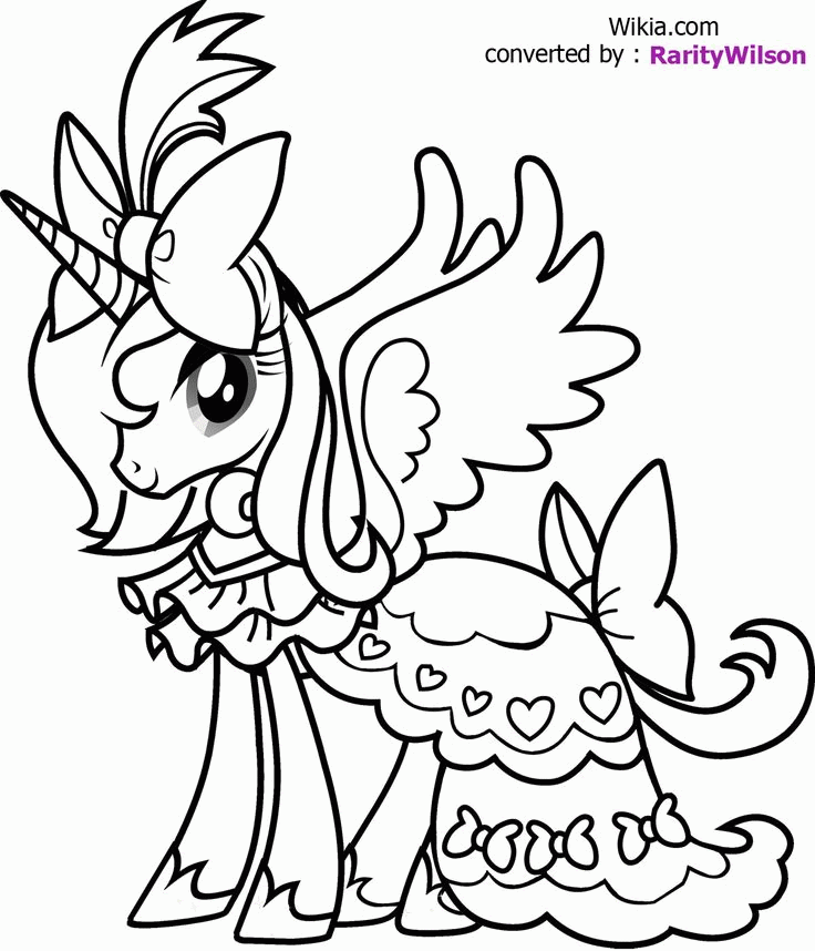 coloring pages princess unicorn  coloring and drawing