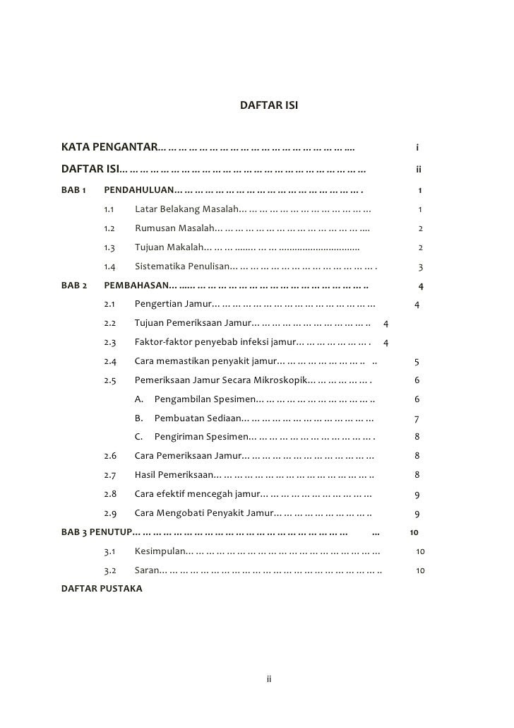 Contoh Daftar Isi Makalah Sejarah - Contoh O