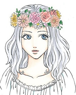 無料印刷可能かわいい 花 冠 イラスト 無料イラスト集