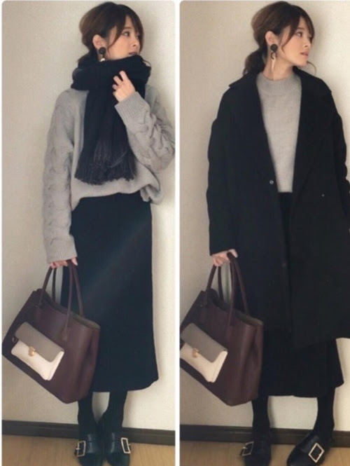 最高のチェスター コート 黒 レディース 人気のファッション画像