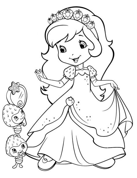 Strawberry Shortcake Mermaid From Strawberry Shortcake Coloring Page