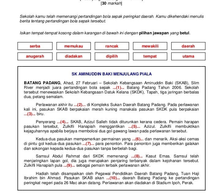 Contoh Surat Kiriman Rasmi Alam Sekitar