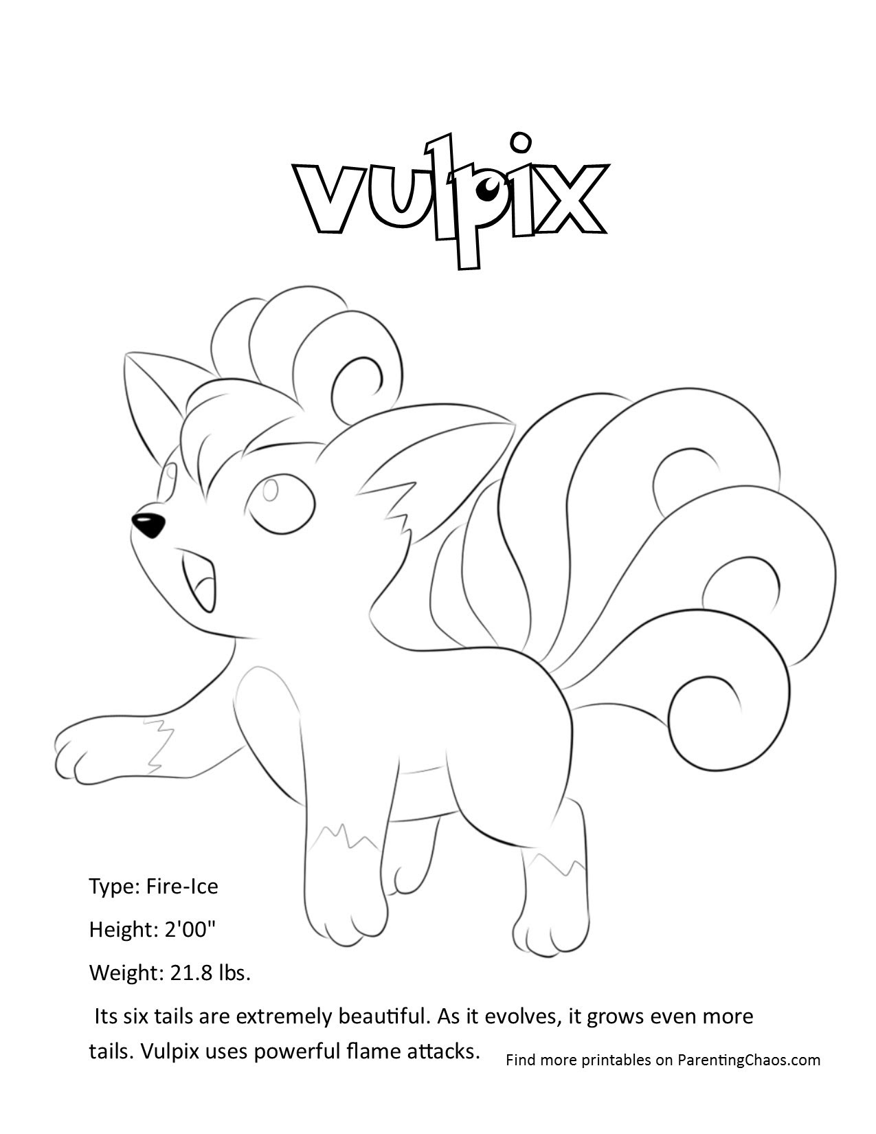 Supercoloring Vulpix - Lion Outline Coloring Pages Lions ...