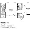 2 Bedroom Mobile Home Floor Plans Double Wide