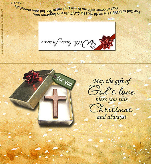 Here is another design for candy wrappers that you can cut in your desired this candy wrapper design shows colorful stockings and a very cute christmas tree. God S Love Christmas Candy Bar Wrapper Free Printable Chocolate Bar Wrapper