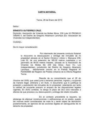 Carta de retiro de documentos del colegio