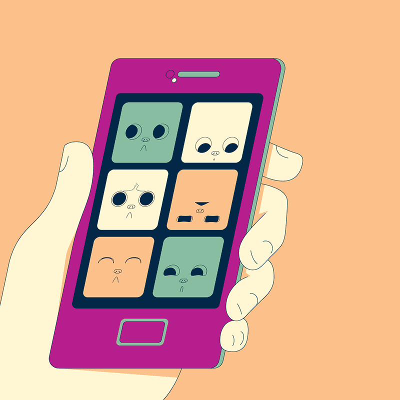 动态图gif Animation Illustration Phone Pets Motion Design Apps Smart Phone