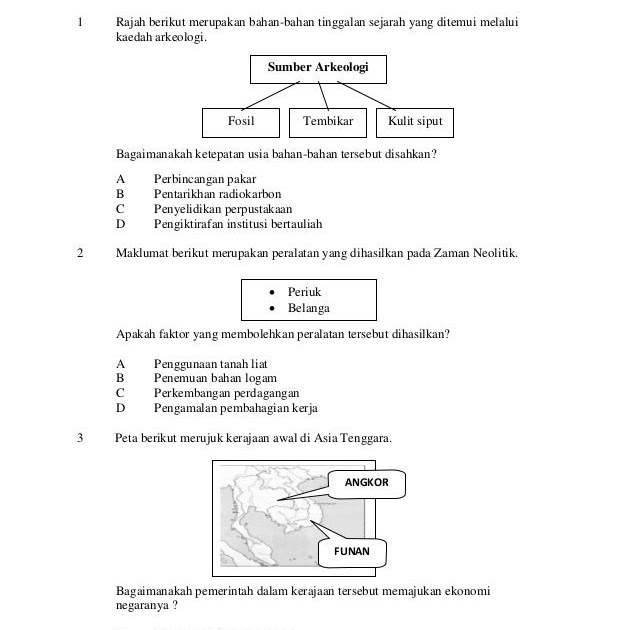 Soalan Dan Jawapan Objektif Sejarah Tingkatan 4 - Kuora m