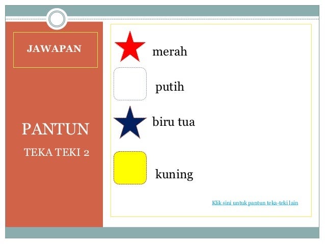 Soalan Teka Teki Bijak - Lamaran T