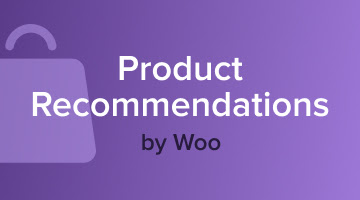 Product Recommendations by Woo on a purple background