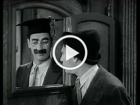 Marx Brothers - Password Scene - Horse Feathers - Chico and Groucho