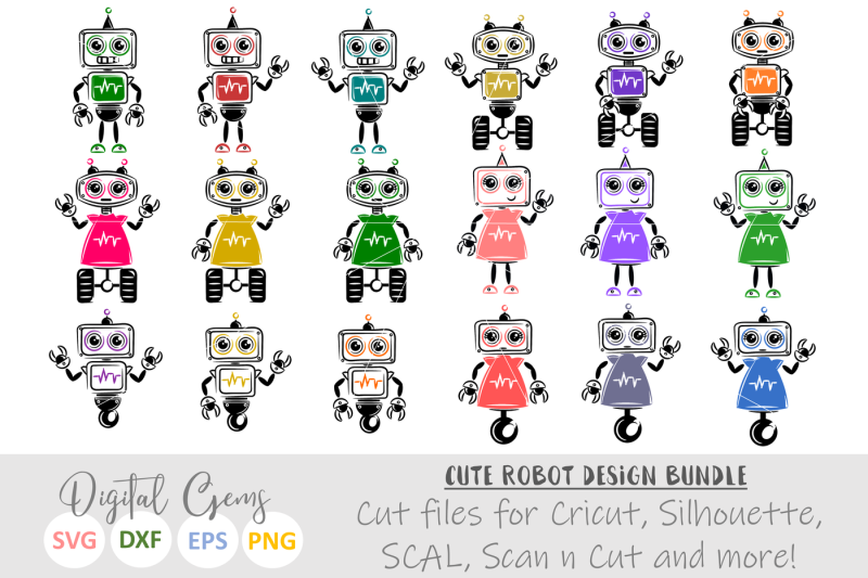 Download Free Robot Svg Dxf Eps Png Files Crafter File - Download ...
