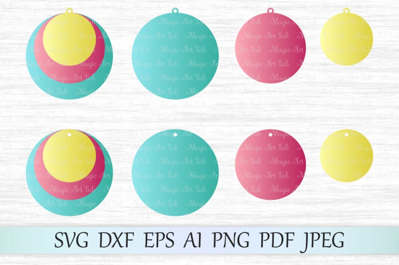 Download Free Circle earrings SVG, DXF, EPS, AI, PNG, PDF, JPEG ...
