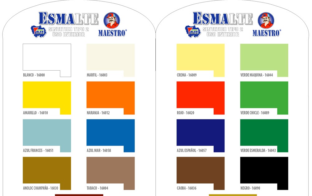 Carta de colores viniltex 2018