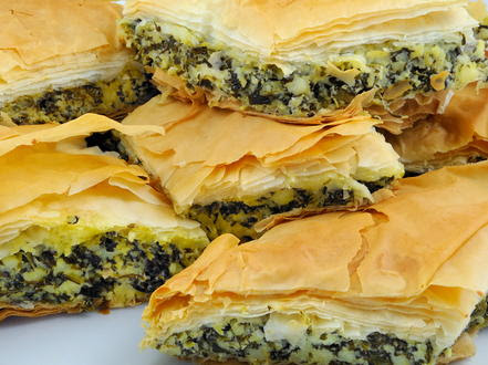 At long last, we're finally going to post a baklava video, which i decided to make a lot harder, by making the filo. Spinach Dill And Feta Baked In Phyllo Dough Cookstr Com