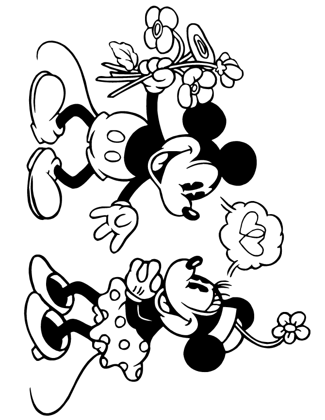 Coloring pages on mickey mouse and minnie mouse have been a rage since time unknown. Old Mickey Mouse Coloring Pages Clip Art Library