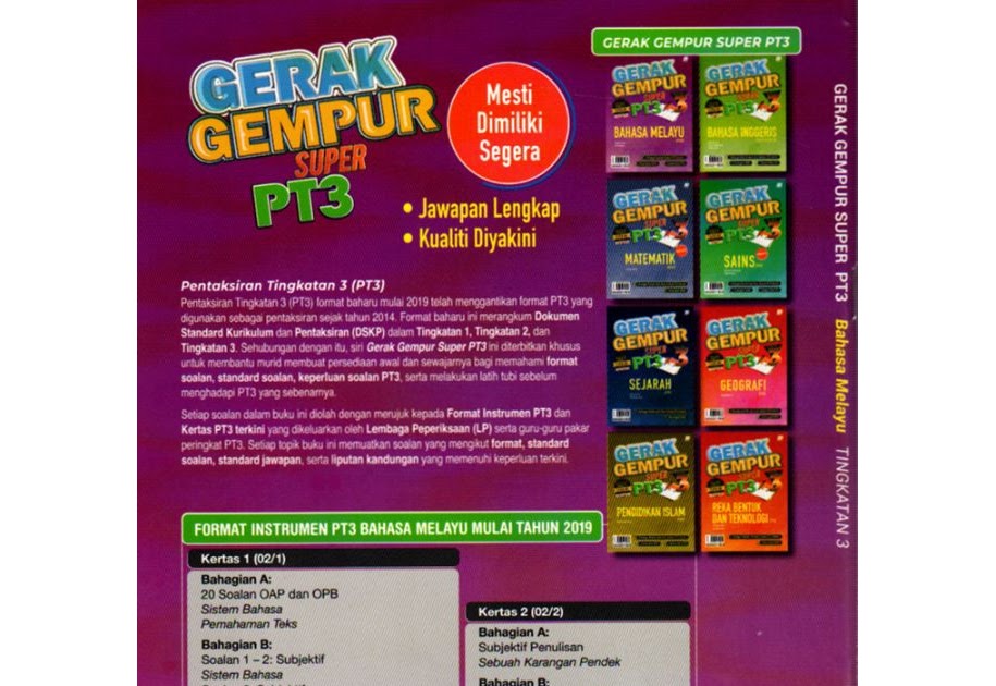 Geo Buku Latihan Gerak Gempur Jawapan Soalan  malaykufa