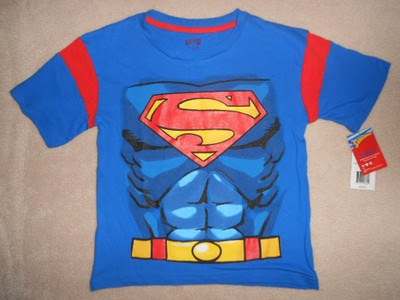 Best Price for Superman Super Man size 7 little Boys TShirt NEW Tags Blue Cotton Muscles