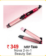 Nova 2-in-1 Beauty Set (Straightner+Curl) - Model 1818sc