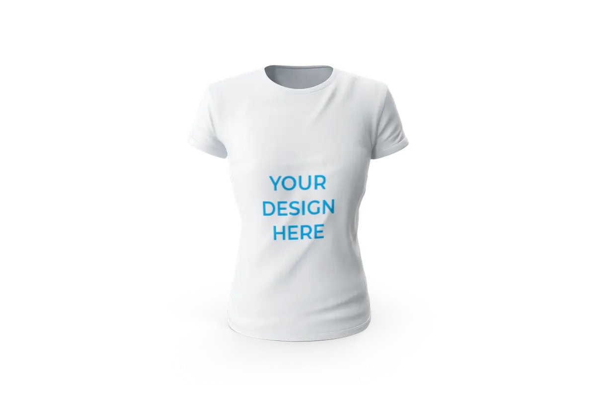 Download 1351+ Free Online T Shirt Mockup Generator DXF Include