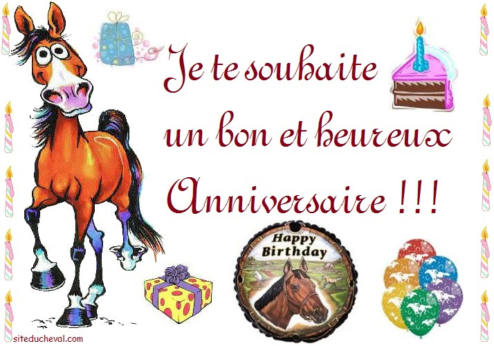 Carte Joyeux Anniversaire Cheval Gratuite A Imprimer Ngan