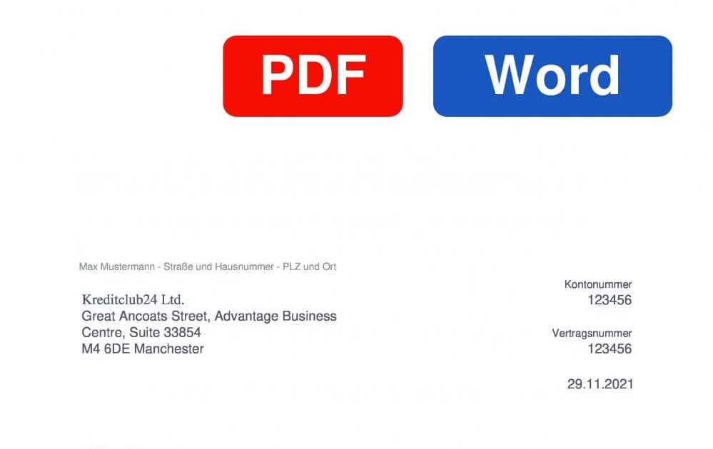 Vordruck Empfangsbestätigung Karte / swb DSL kündigen ...