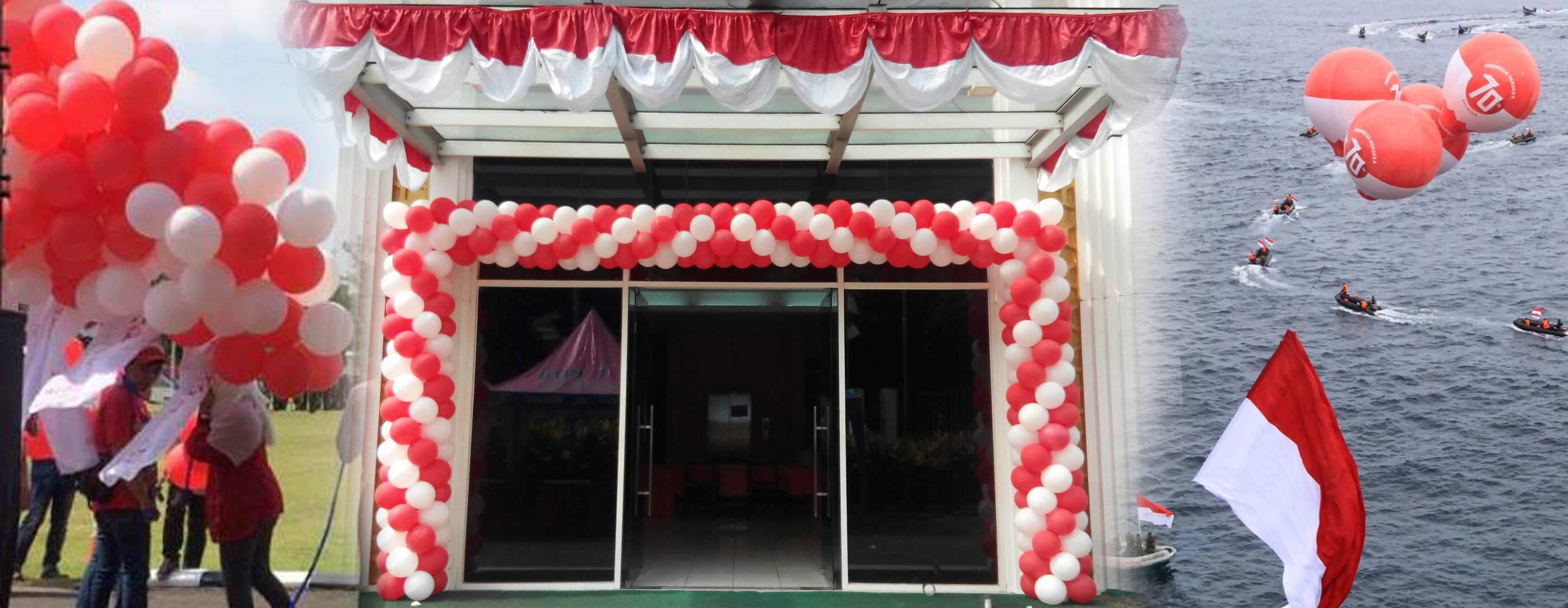 Balon Dekorasi 17 Agustus Hut Kemerdekaan Indonesia 