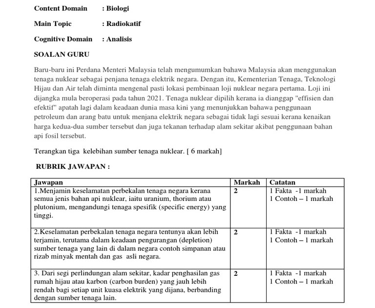 Contoh Soalan Kbat Fizik Tingkatan 4 - Meteran l